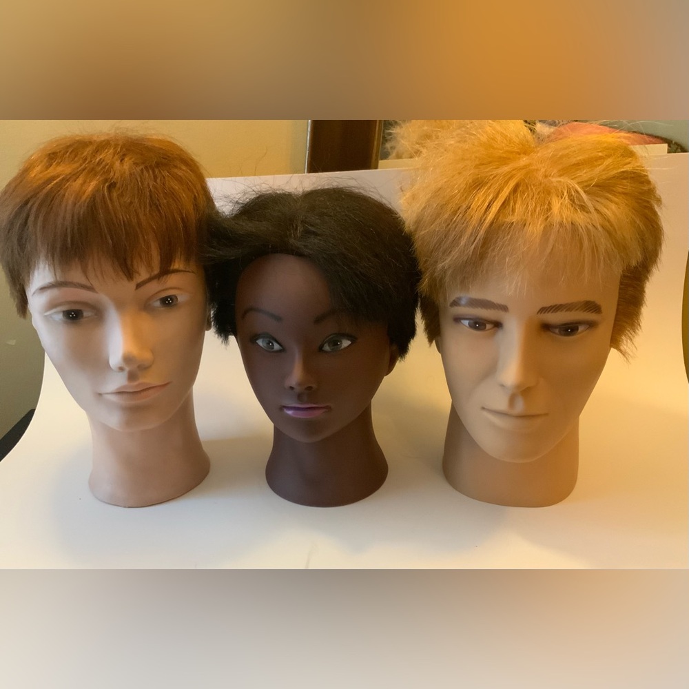 Salon Display Mannequin Heads - Set of Three